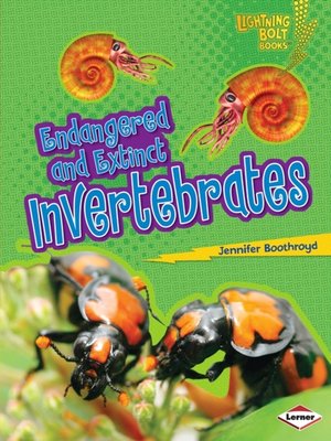 cover image of Endangered and Extinct Invertebrates